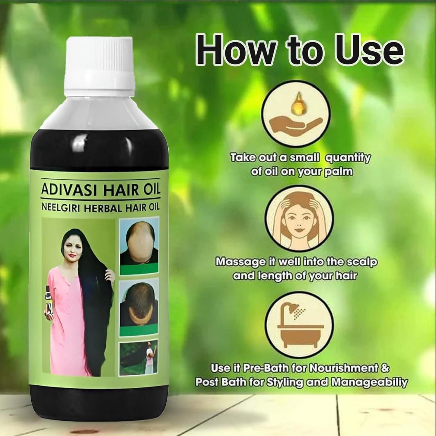Herbal Hair Oil 125ML (Buy 1 Get 1 Free)