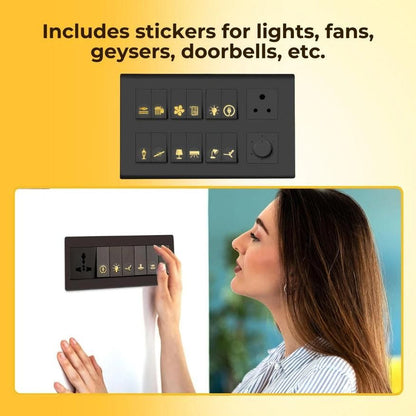 Gold Switch Stickers (16 carat finish)